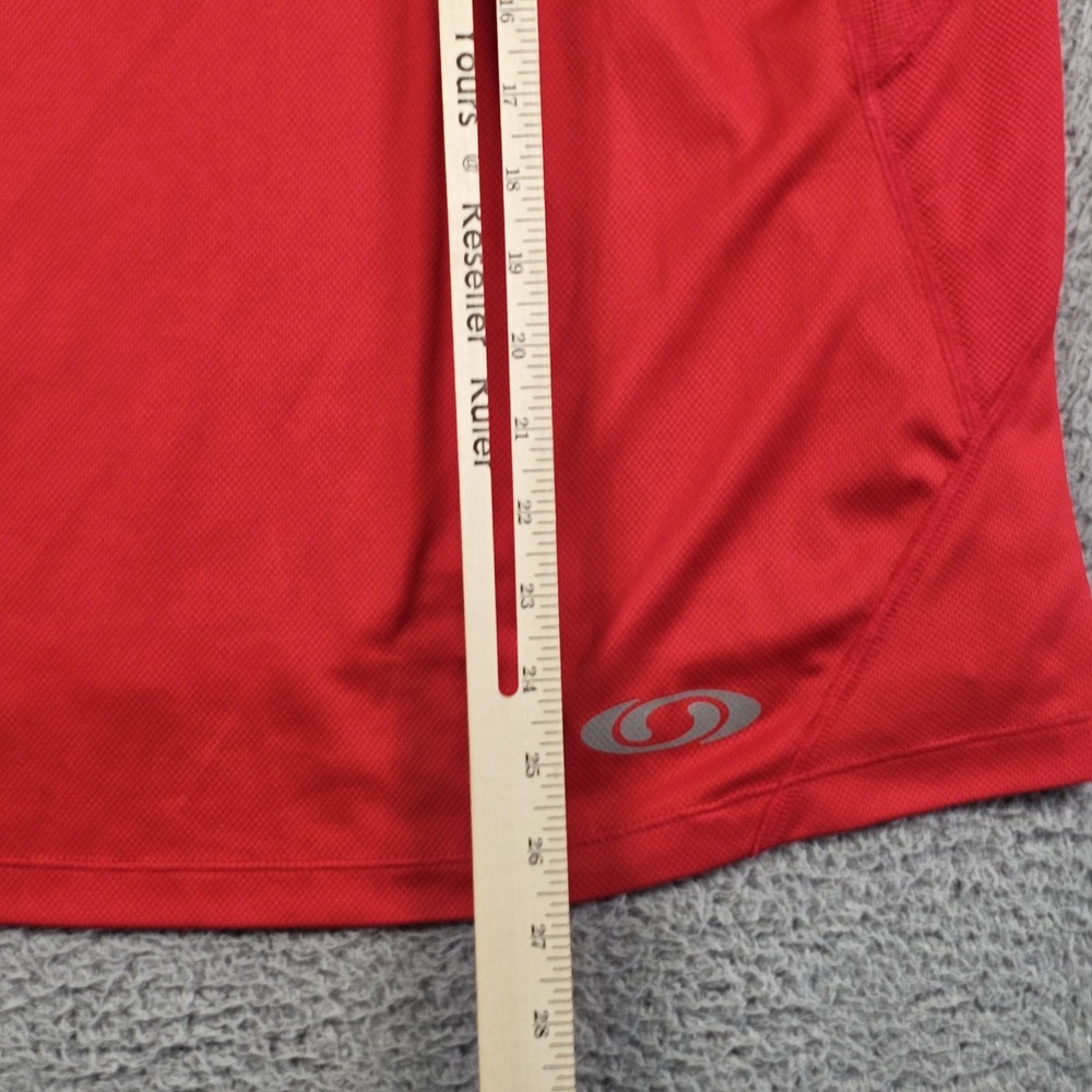Salomon Pullover Mens Large‎ Red ACTI LITE 1/4 Zip Running Long Sleeve Top - Picture 12 of 13